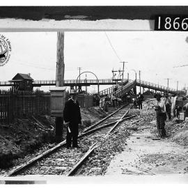 Fremantle Municipal Tramways construction, cnr Phillimore and Pakenham Streets