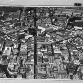 Aerial view of the city