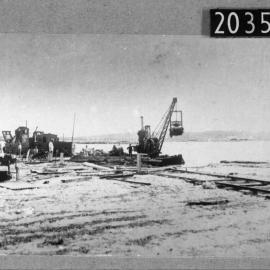 Commencement of work on the harbour