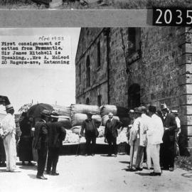 First consignment of cotton from Fremantle