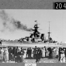 Arrival of HMS Hood