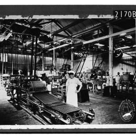 Biscuit cutting machine: Mills and Ware factory