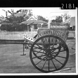 Curry and Taylor's horse drawn cart in Samson Street