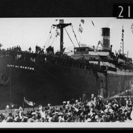 Arrival of the 'City of Exeter'