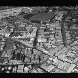 Aerial view of the city