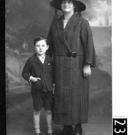 Elizabeth McCarthy and her youngest child, Bert