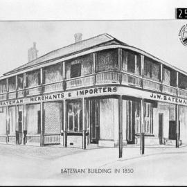 Bateman Building in the 1850s