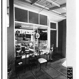 Exterior of J D and M Riddett's shop