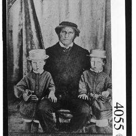 Charles Gabriel Hanham and his twin sons