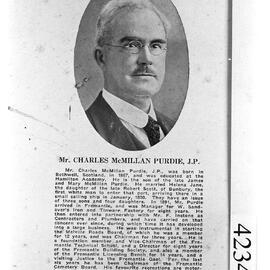 Charles MacMillan Purdie J P