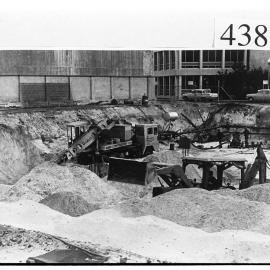 Construction of the basement of Myer