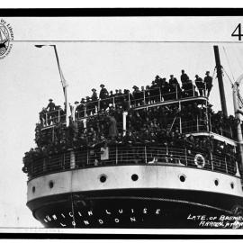 Arrival of the Konigin Luise