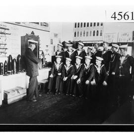 CPO Instructor Anderson lecturing RANR seamen