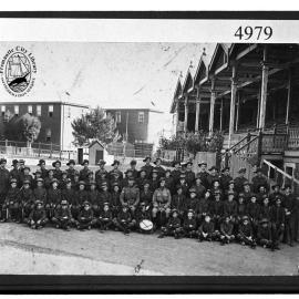 Boys in army uniform