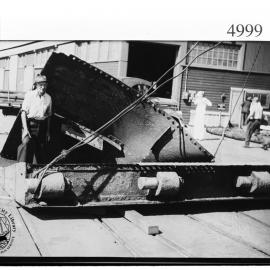 Bill Cairnie with a rudder