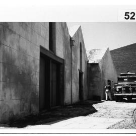 Essex Street frontage of the workshops or former Daniel Scott convict barracks.