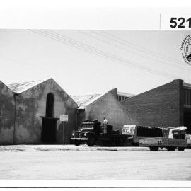 Essex Street frontage of the workshops or former Daniel Scott convict barracks.