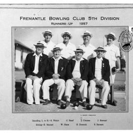 Fremantle Bowling Club, 5th Division, Runners-up, 1957
