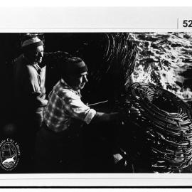 Crayfishermen at sea