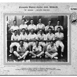 Fremantle District Cricket Club, WACA B Grade, Season 1926-1927