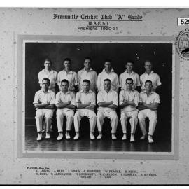 Fremantle District Cricket Club, WACA, Season 1926-1927