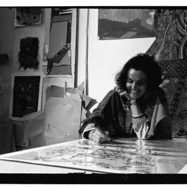 Robyn McAleer, at her studio cnr High and Pakenham Sts