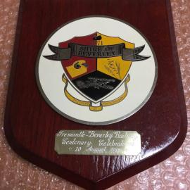 Plaque - Shire of Beverley - Fremantle Railway Centenary