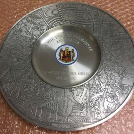Silver plate - President of the Municipal Council Malaysia