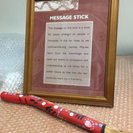 Indigenous items - Welcome Message Stick