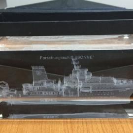Glass Ornament Scientific Ship ‘ Forschungsschiff Sonne’ 