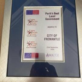 Framed Certificate - Water Award