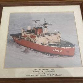 Japanese Ice Breaker Shirase framed photo