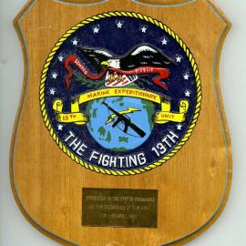 US Marines Plaque - The Fighting 13th