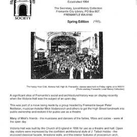 Fremantle History Society Newsletter 1996 Spring