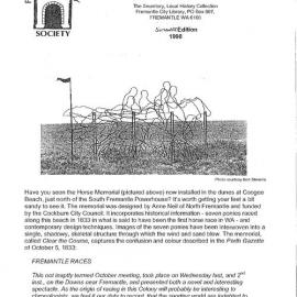 Fremantle History Society Newsletter 1998 Summer