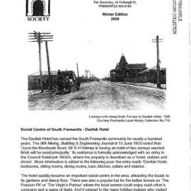 Fremantle History Society Newsletter 2000 Winter