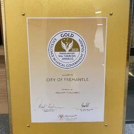 Framed Item - WA Tourism Awards - Gold Award 2021