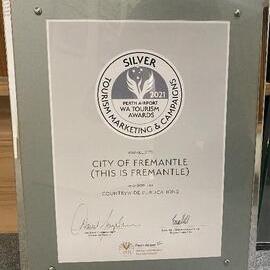 Framed Item - WA Tourism Awards - Silver Award 2021