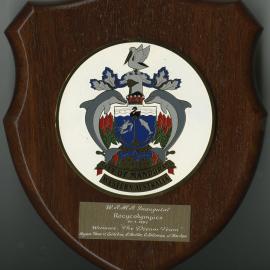 Plaque - City of Mandurah/WAMA Recycolympics