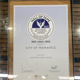 Framed Item - WA Tourism Awards 2023 - Hall of Fame Award