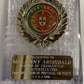 Sister City - Funchal - Plaque