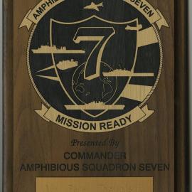 US Navy plaque - Amphibious Squadron Seven