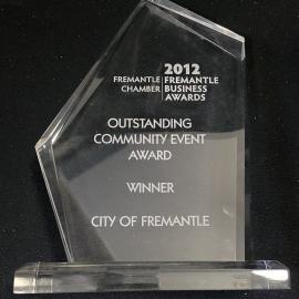 Plaque - 2012 Fremantle Business Awards