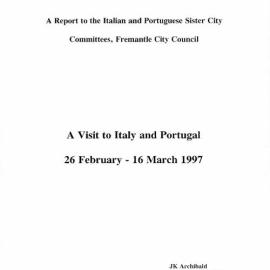 Report and Photos on 1997 Sister City visit - Funchal & Capo D'Orlando