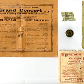 Various items recovered from under floorboard of the Fremantle Town Hall during balcony works 2024