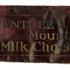 item 14 - Rowntree's Mountain Nut Milk Chocolate packaging