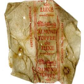 item 19 - Plaistowe's Almond Toffee wrapper
