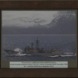 HMAS Newcastle framed picture