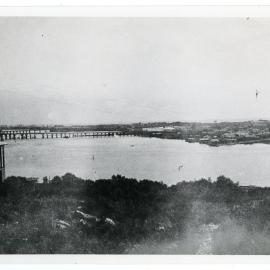 Swan River taken from the end of Bottom Street. Gallop House on left