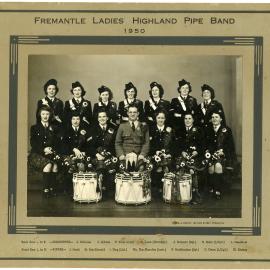 Fremantle Ladies Highland Pipe Band. 1950